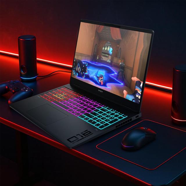 Alt view image 7 of 7 - HP OMEN MAX 16 2025 CES Awarded Gaming Laptop 16" 2.5K(2560*1600) 240Hz, AMD Ryzen AI 9 HX 375(Beats Intel i9), NVIDIA RTX 5070, 32GB DDR5, 1TB SSD, RGB Backlit Keyboard, Wi-Fi 7, Windows 11 Home