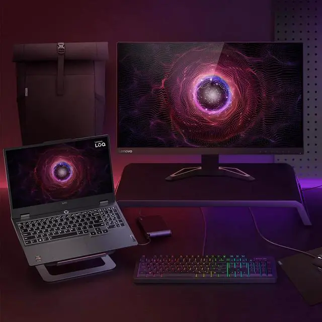 Alt view image 7 of 7 - Lenovo LOQ 15.6" FHD 144Hz Ryzen 7 RTX 4060 Gaming Laptop, AMD Ryzen 7 7435HS, NVIDIA GeForce RTX 4060, 16GB DDR5 RAM, 1TB SSD, RJ-45, Backlit KB, Wi-Fi 6, Windows 11 Home, Grey