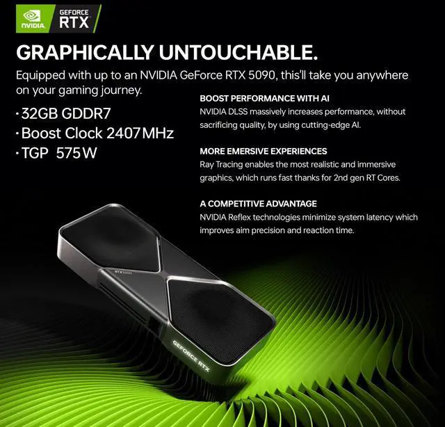 Alt view image 4 of 7 - HP OMEN 45L GT22 RTX 5090 RTX 5090 Gaming Desktop, Intel Ultra 9 285K, NVIDIA RTX 5090, 64GB DDR5 RAM, 4TB SSD, RGB Light Studio & Gaming Hub,Wi-Fi 6, Windows 11 Home, Black