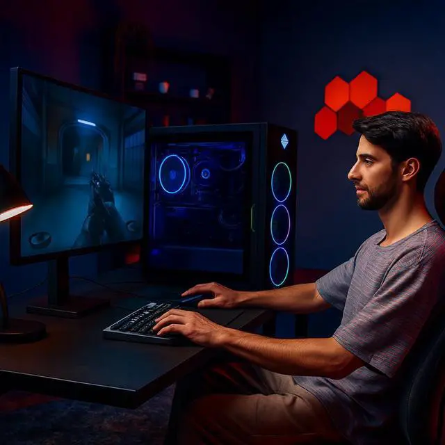 Alt view image 7 of 7 - HP OMEN 45L GT22 RTX 5090 RTX 5090 Gaming Desktop, Intel Ultra 9 285K, NVIDIA RTX 5090, 64GB DDR5 RAM, 4TB SSD, RGB Light Studio & Gaming Hub,Wi-Fi 6, Windows 11 Home, Black