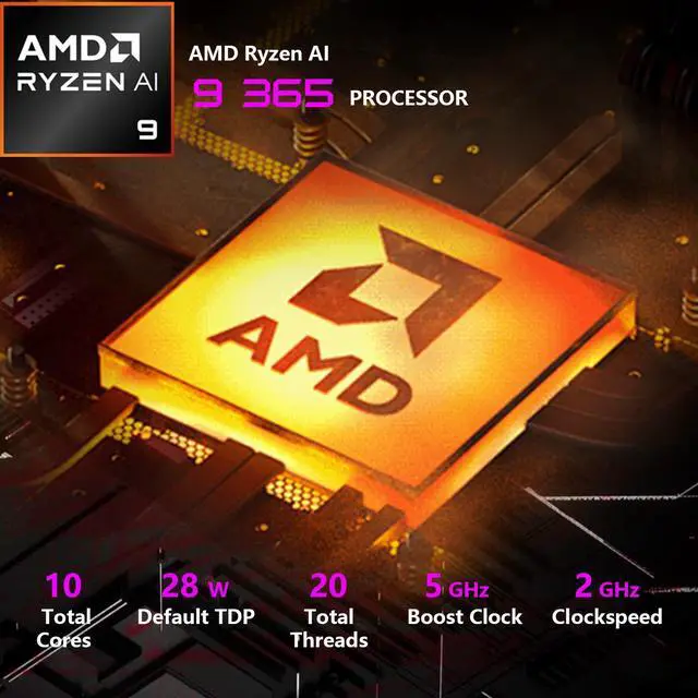 Alt view image 4 of 7 - HP OMEN 17.3" AI-Boosted FPS FHD 144Hz IPS Gaming Laptop, AMD Ryzen AI 9 365(Beats i9), NIVIDIA GeForce RTX 5060, 16GB DDR5, 1TB SSD, RGB Backlit KB, Wi-Fi 6, EyeSafe Low Blue Light, Windows 11 Home