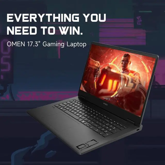 Alt view image 2 of 7 - HP OMEN 17.3 RTX 5070 AI Gaming Laptop, 17.3" FHD IPS 144Hz, AMD Ryzen AI 9 365, NVIDIA GeForce RTX 5070, 64GB DDR5 RAM, 2TB SSD, RGB Backlit KB, Low Blue Light, Wi-Fi 6, W11H