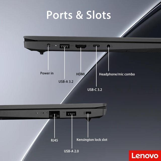 Alt view image 3 of 6 - Lenovo V-Series Business Laptop, 15.6" FHD 1920×1080, Intel Core i5-13420H, 16GB RAM, 1TB SSD, Wi-Fi 6, HDMI, USB-C, Windows 11 Home, Grey