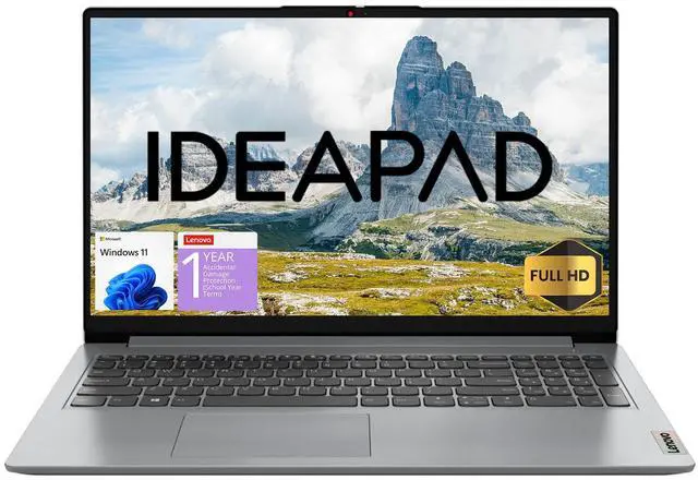 Main image of Lenovo IdeaPad 2025 Laptop, 15.6 FHD Anti-Glare, Intel 4-Core CPU, 8GB RAM, 256GB SSD, Wi-Fi 6, 10HR Battery, Win11, 1 Yr ADP + Office 365 w/1TB Cloud Storage, Student & Home Use