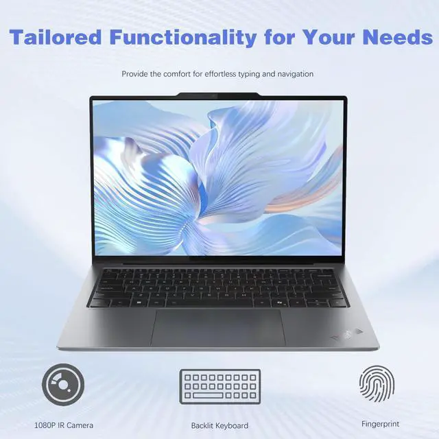 Alt view image 3 of 6 - Lenovo ThinkPad X9 Business Laptop, 14" FHD+, Intel Core Ultra 7 268V, 32GB DDR5, 1TB SSD, Fingerprint, Backlit Keyboard, Wi-Fi 7, Windows 11 Pro, Grey