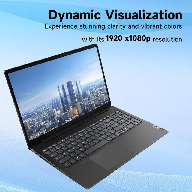 Alt view image 3 of 6 - Lenovo V15 Gen 4 Business Laptop, 15.6" FHD Display, Intel Core i5-13420H, 16GB RAM, 2TB SSD, Webcam, Wi-Fi 6, HDMI, RJ45, Windows 11 Pro, Black