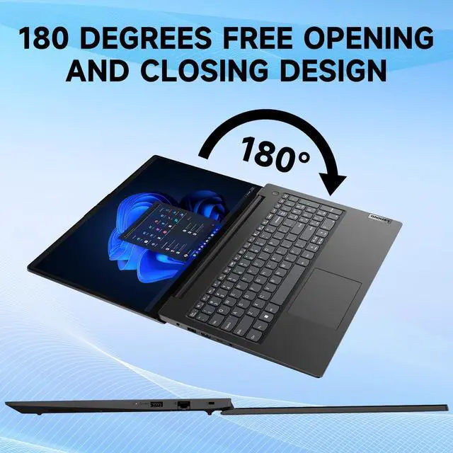Alt view image 6 of 6 - Lenovo V15 Gen 4 Business Laptop, 15.6" FHD Display, Intel Core i5-13420H, 16GB RAM, 2TB SSD, Webcam, Wi-Fi 6, HDMI, RJ45, Windows 11 Pro, Black