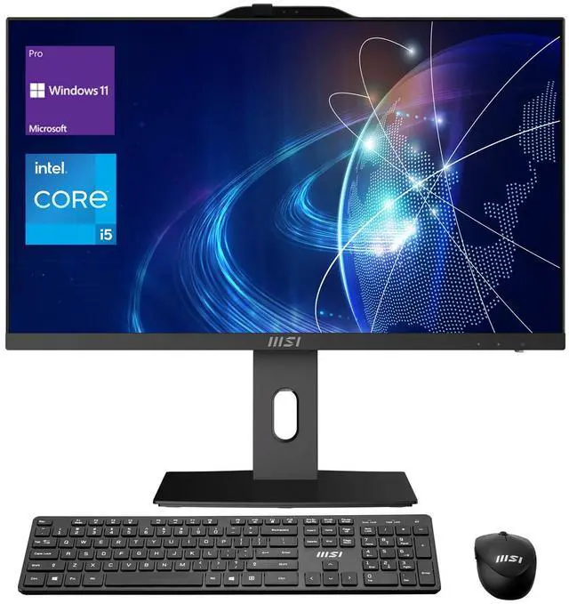 Main image of MSI PRO AM272P Business All-in-One, 27" FHD (1920 x 1080) , Intel Core i5-14400, 64GB DDR5 RAM, 1TB SSD, Wi-Fi 6E, IR FHD Webcam, HDMI, Windows 11 Pro, Black