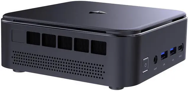 Alt view image 4 of 6 - Machenike Mini Desktop, AMD Ryzen 7 8745HS, AMD Ryzen AI with Radeon 780M, 16GB DDR5 RAM, 1TB SSD, Support 2-Monitor 4K, HDMI, DP, Type-C, RJ-45, Wi-Fi 6, Windows 11 Home, Black