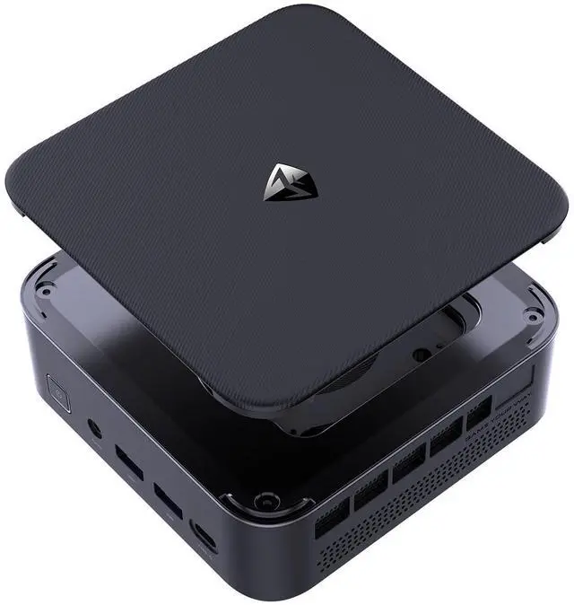 Alt view image 3 of 6 - Machenike Mini Desktop, AMD Ryzen 7 8745HS, AMD Ryzen AI with Radeon 780M, 16GB DDR5 RAM, 1TB SSD, Support 2-Monitor 4K, HDMI, DP, Type-C, RJ-45, Wi-Fi 6, Windows 11 Home, Black