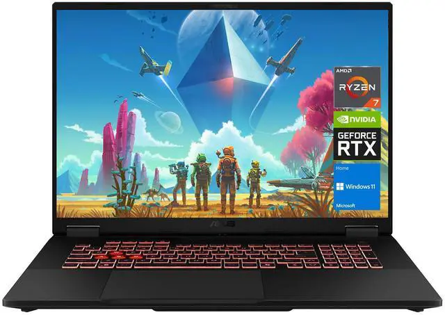 Main image of ASUS TUF A18 5070 Gaming Laptop, 18" WQXGA 240Hz Display, AMD Ryzen 7 260, NVIDIA RTX 5070, 16GB RAM, 1TB SSD, RGB Backlit KB, Windows 11, Grey