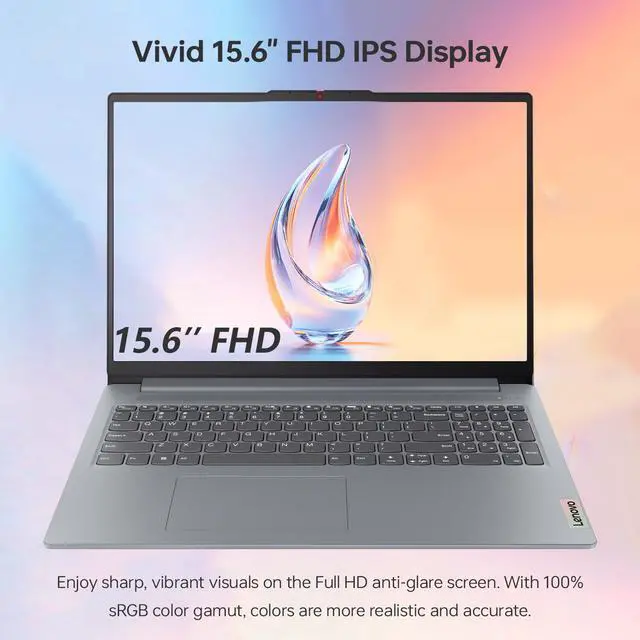 Alt view image 5 of 7 - Lenovo IdeaPad Slim 3 Business AI Laptop, 15.6" FHD Display, Intel Core i7-13620H, 16GB RAM, 1TB SSD, Wi-Fi 6, Windows 11 Home, SD Card Reader, Copilot Ready, Grey