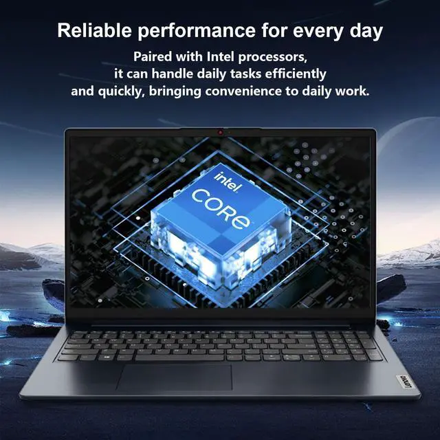 Alt view image 6 of 7 - Lenovo IdeaPad 1 15.6" FHD Touchscreen Laptop, Intel Core i5-1335U, 24GB RAM, 1TB SSD, Webcam, HDMI, SD Card Reader, Wi-Fi 6, Win 11 Home, Abyss Blue