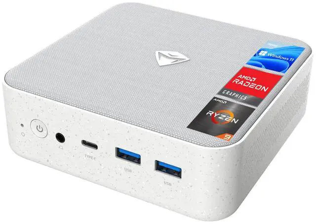 Main image of MACHENIKE Machcreator Mini2 Mini Business Desktop PC, AMD Ryzen 9 7940H, 16GB DDR5 RAM, 1TB SSD, RJ45, HDMI, DisplayPort, Wi-Fi 6, Windows 11 Home, White