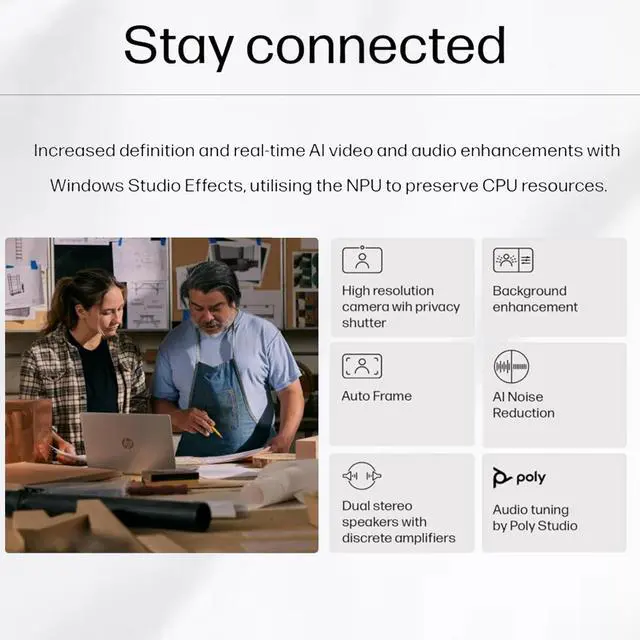 Alt view image 5 of 7 - HP ProBook 460 G11 Business Laptop, 16" FHD+ Display, Intel Core Ultra 5 125U, 16GB DDR5, 512GB SSD, Type-C, HDMI, Webcam, Wi-Fi 6E, Windows 11 Pro, Pike Silver