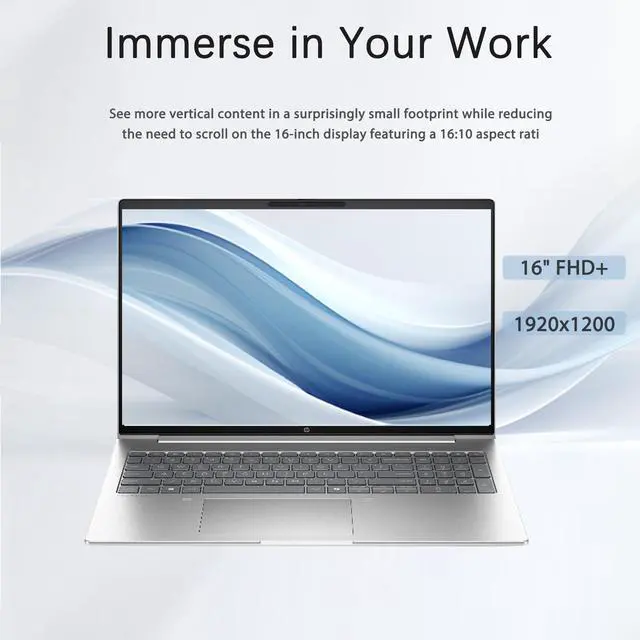 Alt view image 4 of 7 - HP ProBook 460 G11 Business Laptop, 16" FHD+ Display, Intel Core Ultra 5 125U, 16GB DDR5, 512GB SSD, Type-C, HDMI, Webcam, Wi-Fi 6E, Windows 11 Pro, Pike Silver