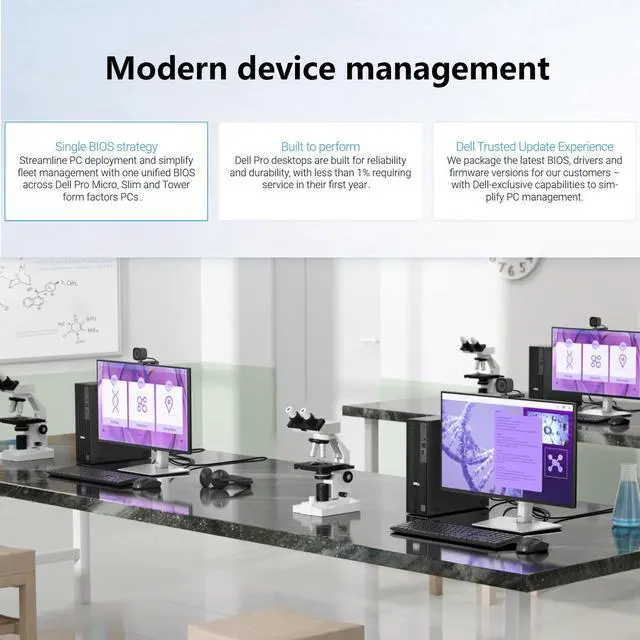 Alt view image 6 of 7 - Dell Pro Slim Business MFF Desktop, Intel Core Ultra 5 235, 16GB DDR5, 256GB SSD, Wi-Fi 6, Windows 11 Pro, Black