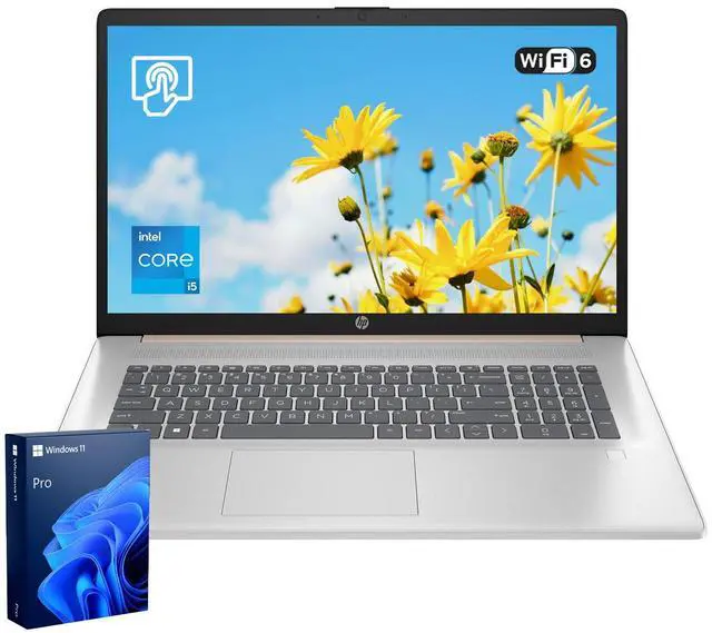 Main image of HP 2025 17t Business Professional Rose Gold Laptop, 17.3" HD+ Touchscreen, Intel Core i5-1334U, 16GB RAM, 2TB SSD, Webcam, FP Reader, Backlit KB, HDMI, Wi-Fi 6, Windows 11 Pro