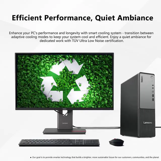 Alt view image 7 of 7 - Lenovo ThinkCentre Neo 55s SFF Business AI Desktop, AMD Ryzen 7 250 (up to 5.10 GHz), 64GB DDR5, 1TB SSD, Wi-Fi 6, DP, Support 2-Monitor 4K, Wired KB & Mouse, Win 11 Pro, Flash Drive Bundle