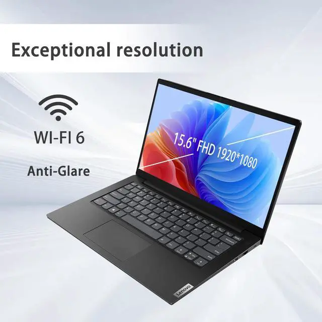Alt view image 5 of 5 - Lenovo V15 Lapto, 15.6" FHD Anti-Glare, AMD Ryzen 7 7730U, 40GB RAM, 2TB SSD, HDMI, Type-C, Wi-Fi 6, AI Copilot, Windows 11 Pro, Black, Bundle with PCO Cooler