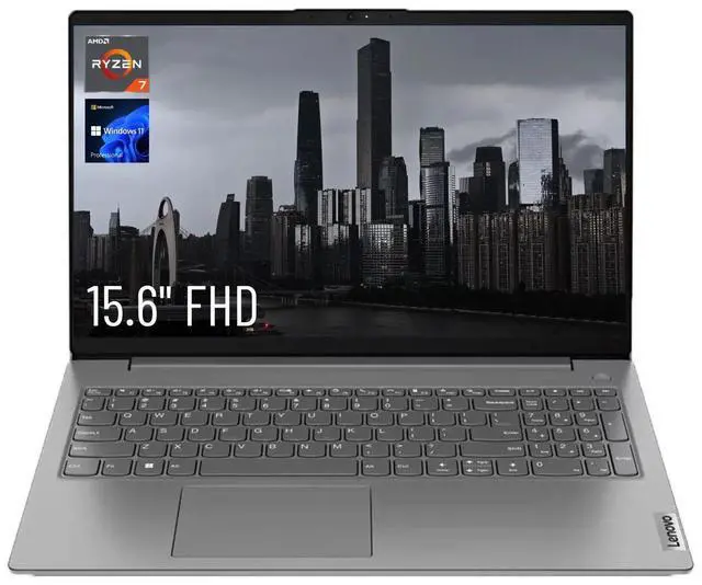Main image of Lenovo V-Series V15 Gen 6 Business Laptop, 15.6" FHD Display, AMD Ryzen 7 170, 16GB DDR5 RAM, 1TB PCIe M.2 SSD, Wi-Fi 6, Windows 11 Pro, Grey