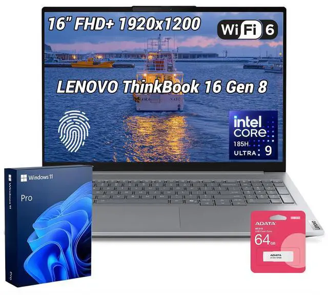 Lenovo ThinkBook 16 Gen 8 Business Laptop, 16