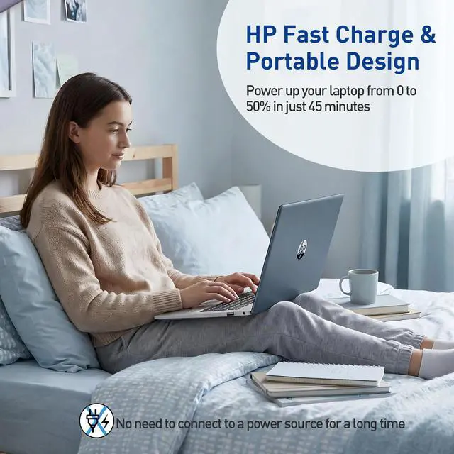 Alt view image 6 of 7 - HP 17 Laptop, 17.3" HD+ Touchscreen, Intel N-Series N100, 16GB RAM, 128GB eMMC + 1TB PCIe M.2 SSD, Wi-Fi 6, Windows 11 Home, Blue