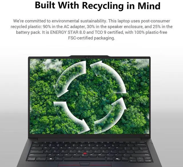 Alt view image 5 of 5 - LENOVO ThinkPad E14 Gen 7 Business Laptop, 14" FHD+, AMD Ryzen 7 250, 32GB RAM, 2TB SSD, Wi-Fi 6, Backlit Keyboard, Windows 11 Pro, Black