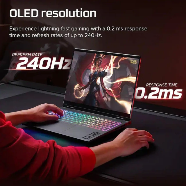 Alt view image 5 of 7 - HP HyperX Omen MAX 16t-ah100 Gaming Laptop, 16" WQXGA 240Hz, Intel Core Ultra 9 290HX Plus, NVIDIA GeForce RTX 5090, 32GB DDR5 RAM, 2TB SSD, Wi-Fi 7, Windows 11 Home, Backlit KB, Black