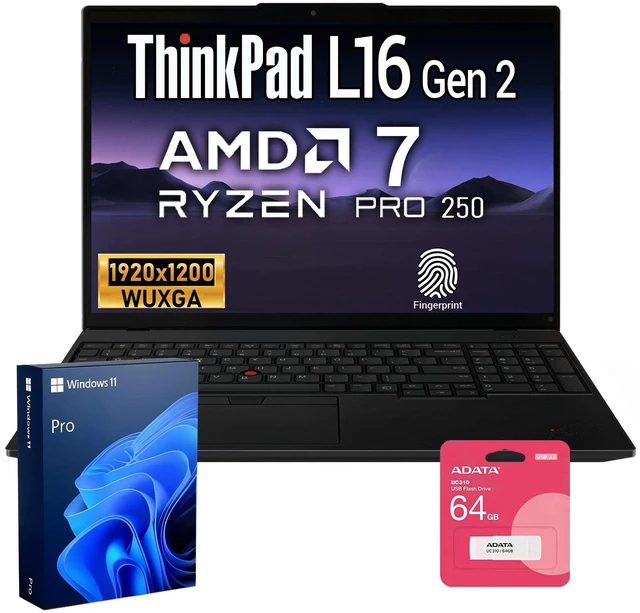 Lenovo ThinkPad L16 Gen 2 Business Laptop, 16