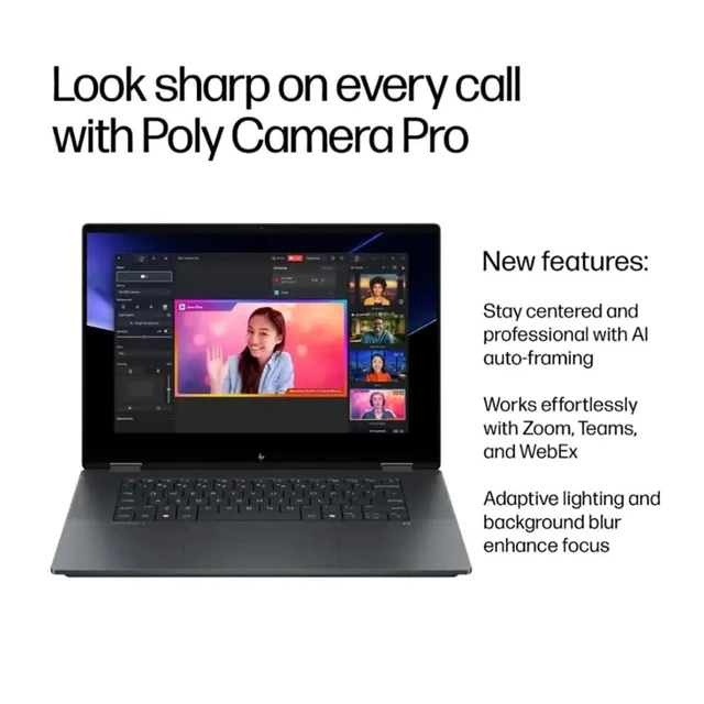 Alt view image 5 of 7 - HP OmniBook X 16-as0023dx Premium 2-in-1 Laptop, 16" FHD+ Touchscreen, Intel Core Ultra 7 256V, 16GB RAM, 512GB SSD, Wi-Fi 6, Windows 11 Pro, Grey