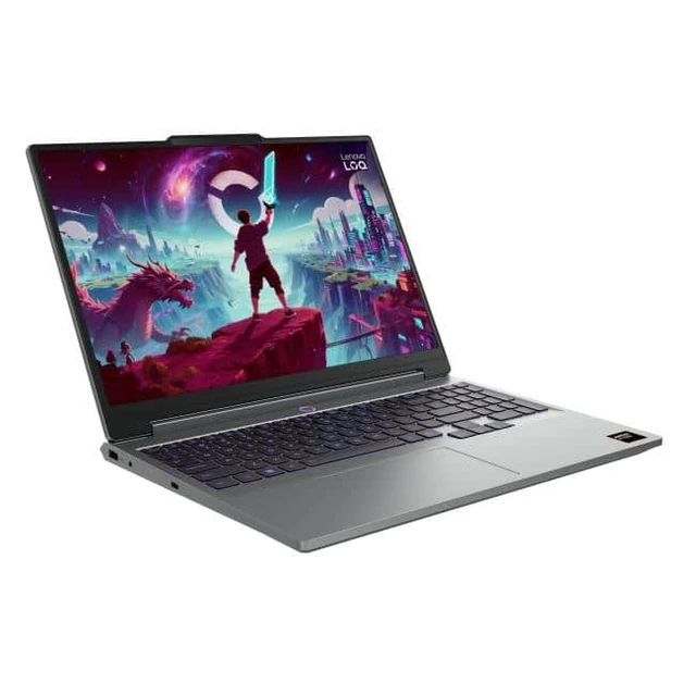 Alt view image 2 of 6 - Lenovo LOQ Gaming AI Laptop, 15.3" FHD+ 165Hz, AMD Ryzen 7 250, NVIDIA GeForce RTX 5060, 64GB DDR5 RAM, 1TB SSD, Wi-Fi 6, Windows 11 Home, RGB Backlit Keyboard, Grey
