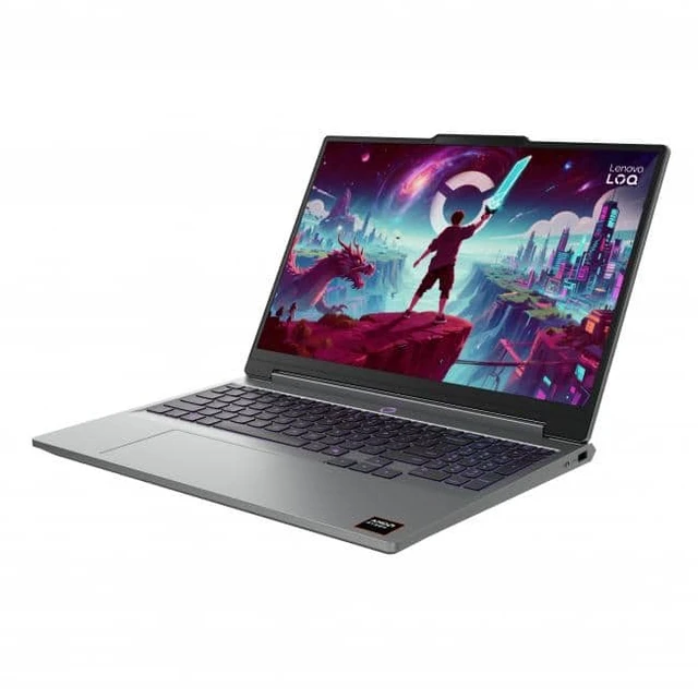 Alt view image 3 of 6 - Lenovo LOQ Gaming AI Laptop, 15.3" FHD+ 165Hz, AMD Ryzen 7 250, NVIDIA GeForce RTX 5060, 64GB DDR5 RAM, 1TB SSD, Wi-Fi 6, Windows 11 Home, RGB Backlit Keyboard, Grey