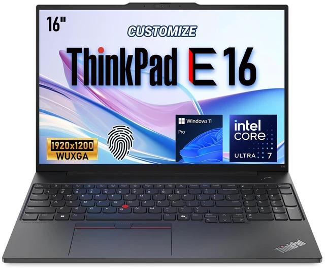 Lenovo ThinkPad E16 Gen 3 Business Laptop, 16