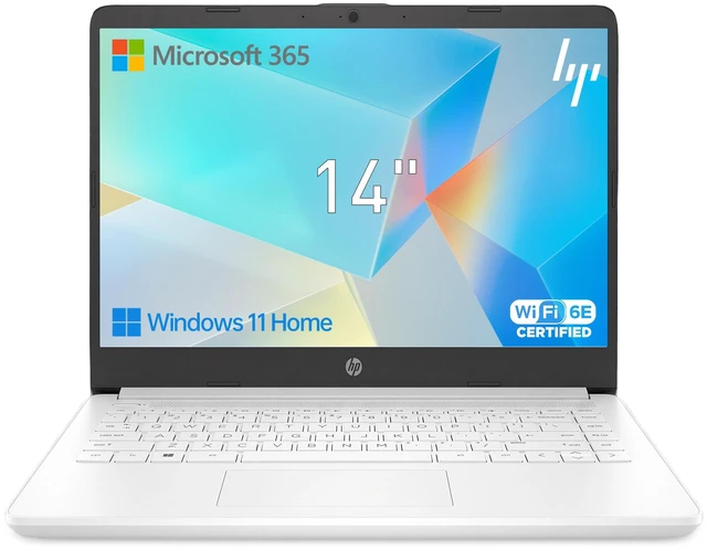 Main image of HP Essential 14-dq3000dx Entry Laptop, 14"Screen, Intel Celeron N4500, 4GB RAM, 64GB eMMC, Wi-Fi 6, Windows 11 Home, White