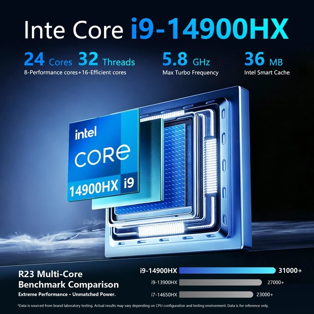 Alt view image 3 of 7 - Thunderobot MIX G2 Gaming Mini Desktop, Intel Core i9-14900HX, NVIDIA GeForce RTX 5070, 64GB DDR5 RAM, 1TB SSD, Wi-Fi 6, Windows 11 Home, Grey