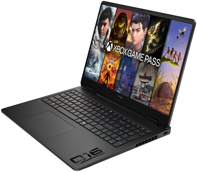 Alt view image 3 of 5 - HP HyperX Omen 16t-am200 Gaming Laptop, 16" WQXGA 240Hz, Intel Core Ultra 9 386H, NVIDIA GeForce RTX 5070, 16GB DDR5 RAM, 512GB SSD, Wi-Fi 7, Windows 11 Home, RGB Backlit Keyboard, Black