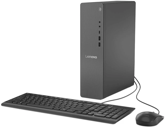 Main image of Lenovo IdeaCentre Tower Desktop, Intel Processor 300, 16GB DDR5 UDIMM, 1TB SSD, Wi-Fi 6, Windows 11 Home, Grey, Wired Keyboard & Wired Mouse, HDMI