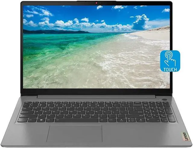 Main image of 2023 Newest Lenovo IdeaPad 3 Laptop, 15.6" FHD Touchscreen, Intel Core i5-1135G7 Processor, 12GB Memory, 512GB PCIe SSD, Bluetooth, Wi-Fi 6, Windows 10 Home, Grey
