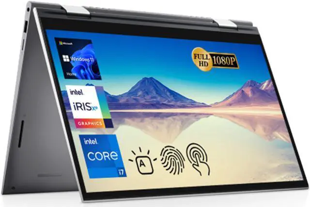 Main image of Newest Dell Inspiron 5410 2-in-1 Laptop, 14" FHD Touchscreen, Intel Core i7-1195G7 Processor, 64GB RAM, 2TB PCIe SSD, Backlit KB, FP Reader, Webcam, Wi-Fi 6, HDMI, Win11 Home, Silver