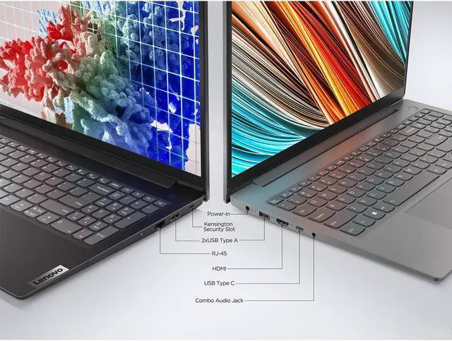 Alt view image 3 of 6 - Lenovo V15 G2 Laptop | 15.6" FHD Screen | Intel Celeron N4500 | 8GB RAM | 512GB SSD | Webcam | HDMI | Wi-Fi | Windows 11 Home | Black