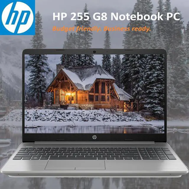 Alt view image 2 of 5 - HP Essential 255 G8 Laptop, 15.6" FHD Display, AMD Ryzen 5 5500U, 32GB RAM, 1TB PCIe SSD, Webcam, SD Card Reader, HDMI, Wi-Fi 6, Windows 11 Pro, Dark Ash Silver