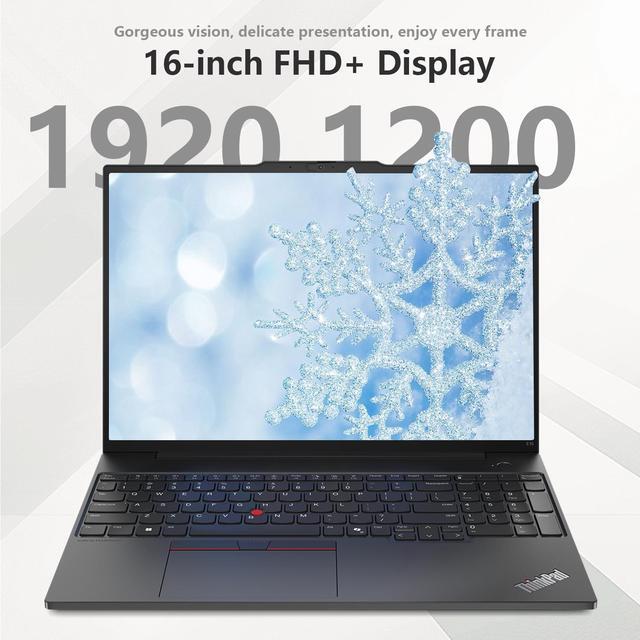 Alt view image 5 of 7 - Lenovo ThinkPad E16 Gen 2 Business Laptop, 16" WUXGA, AMD Ryzen 7 7735U up to 4.75GHz, 16GB DDR5 RAM, 512GB SSD, Fingerprint, Backlit, HDMI, Wi-Fi 6, Win 11 Pro