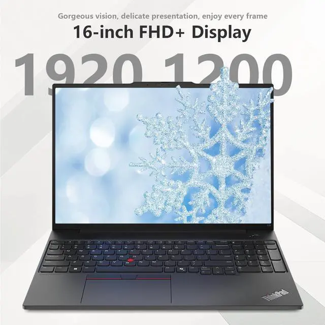 Alt view image 5 of 7 - Lenovo ThinkPad E16 Gen 2 Business Laptop, 16" WUXGA, AMD Ryzen 7 7735U up to 4.75GHz, 16GB DDR5 RAM, 1TB SSD, Fingerprint, Backlit, HDMI, Wi-Fi 6, Win 11 Pro