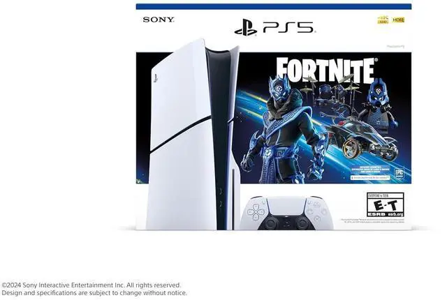 Alt view image 2 of 7 - Sony - Playstation 5 PS5 Console - Disc Version, slim edition, - Fortnite Cobalt Star Bundle
