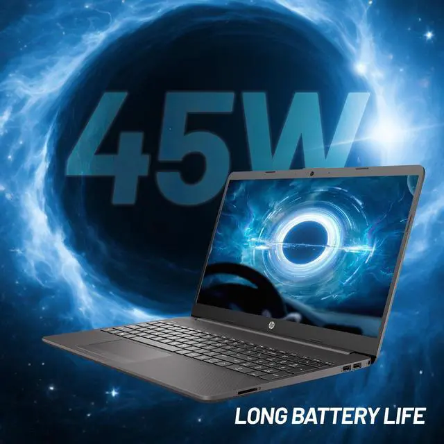 Alt view image 5 of 6 - HP Premium 255 G9 15.6" HD Laptop, Intel Core Processor, 16GB RAM, 256GB SSD, Webcam, SD Card Reader, HDMI, RJ-45, Wi-Fi, Windows 11 Home, Black
