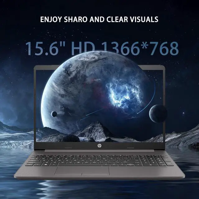 Alt view image 3 of 6 - HP Premium 255 G9 15.6" HD Laptop, Intel Core Processor, 16GB RAM, 256GB SSD, Webcam, SD Card Reader, HDMI, RJ-45, Wi-Fi, Windows 11 Home, Black
