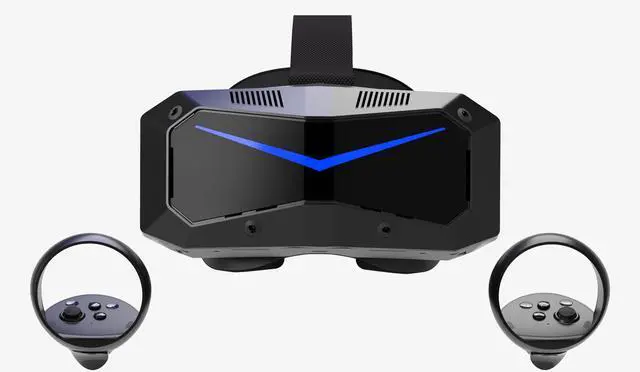 Pimax Crystal Super PCVR Headset - Ultra Wide 50 PPD, 3840x3840 per eye Ultra-clear Resolution, 140° HFOV, Lightweight, for Flight / Racing Sim & other VR Gamings, Subscription Required