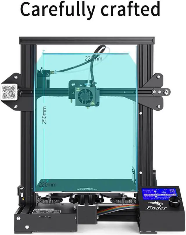 Alt view image 6 of 7 - Creality 3D Printer Ender-3 PRO/ Ende-3 V2 DIY KIT Integrated Structure Silent Mainboard Upgrade Resume Printing Impresora 3D