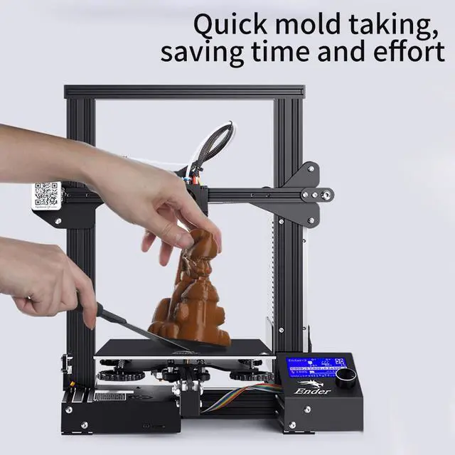 Alt view image 6 of 6 - CREALITY 3D Printer Ender-3 DIY Kit 220*220*250mm Printing Size MK-8 Extruder Magnet Build Plate Printing MeanWell Power